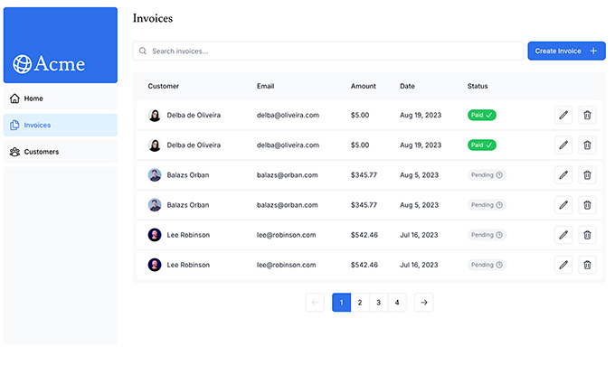 Next.js Dashboard